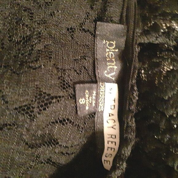 New Plenty by Tracy Reese for Anthropologie Blk/Silver Lace Dress sz 8 ret.$248 - Picture 8 of 8